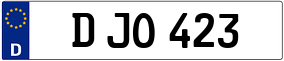 Trailer License Plate